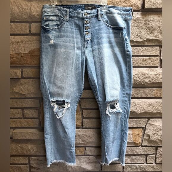 Torrid Stovepipe Straight Classic Denim High-Rise Jean 12 short - Picture 3 of 11